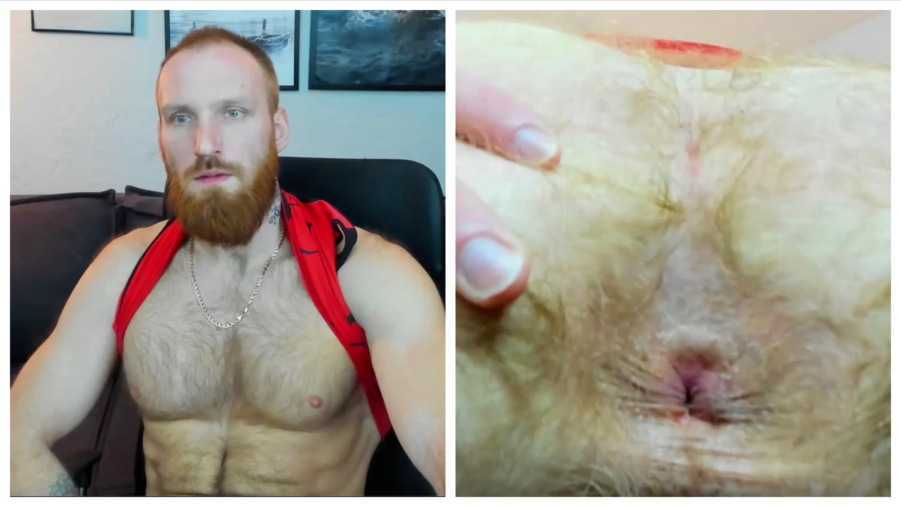 Muscle ginger man