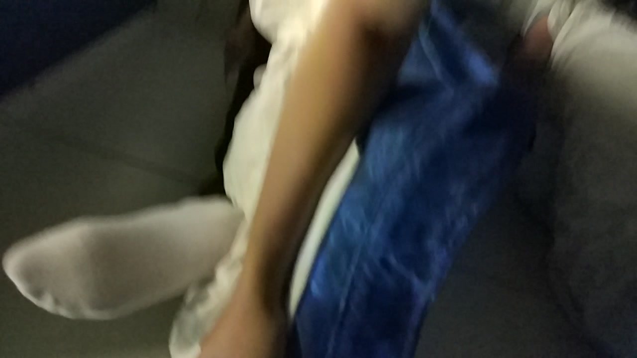 Touching guy's socked feet on trainbu was being noticed