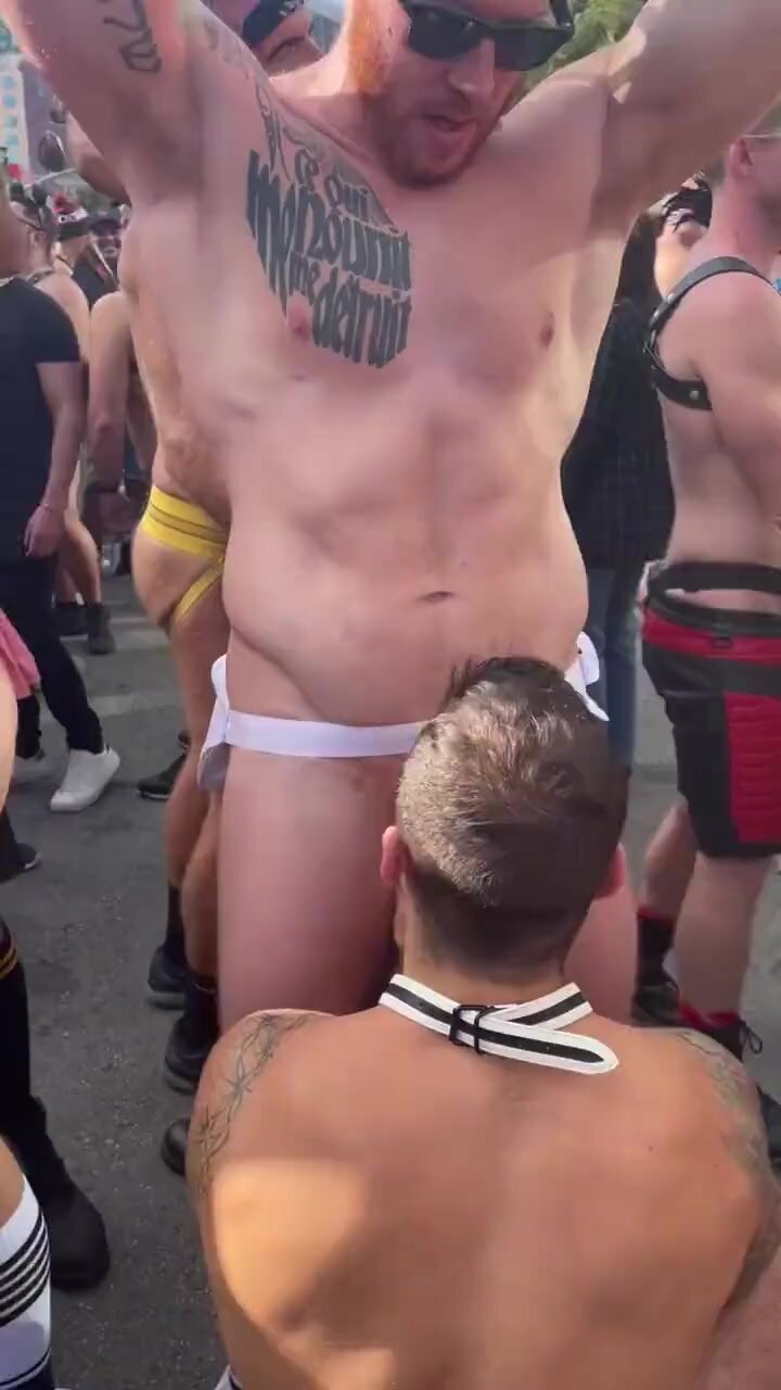 great blowjob in public party