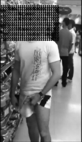 Supermarket exhibitionist
