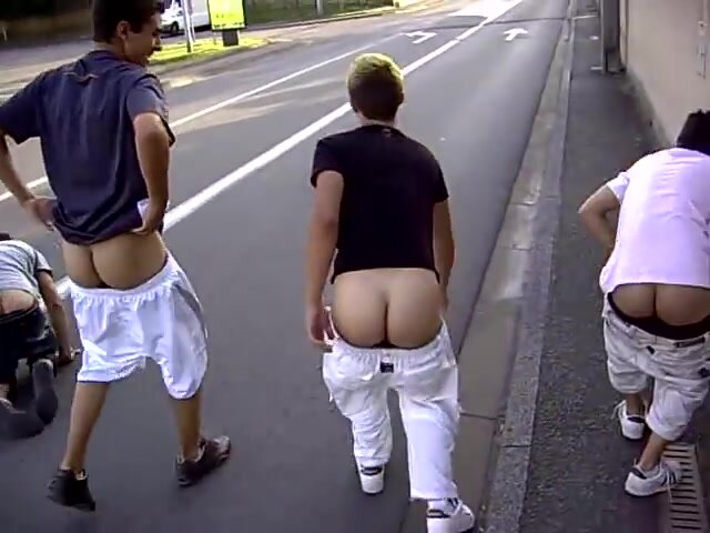french guys show asses