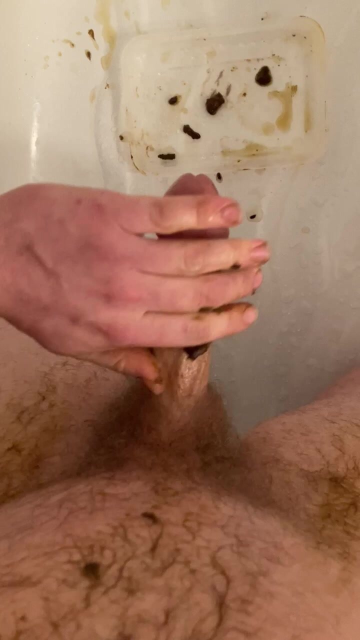 Jerking with shit and cumming