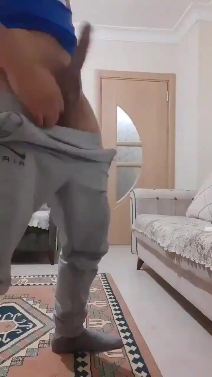 Handsome Turkish guy showing cock