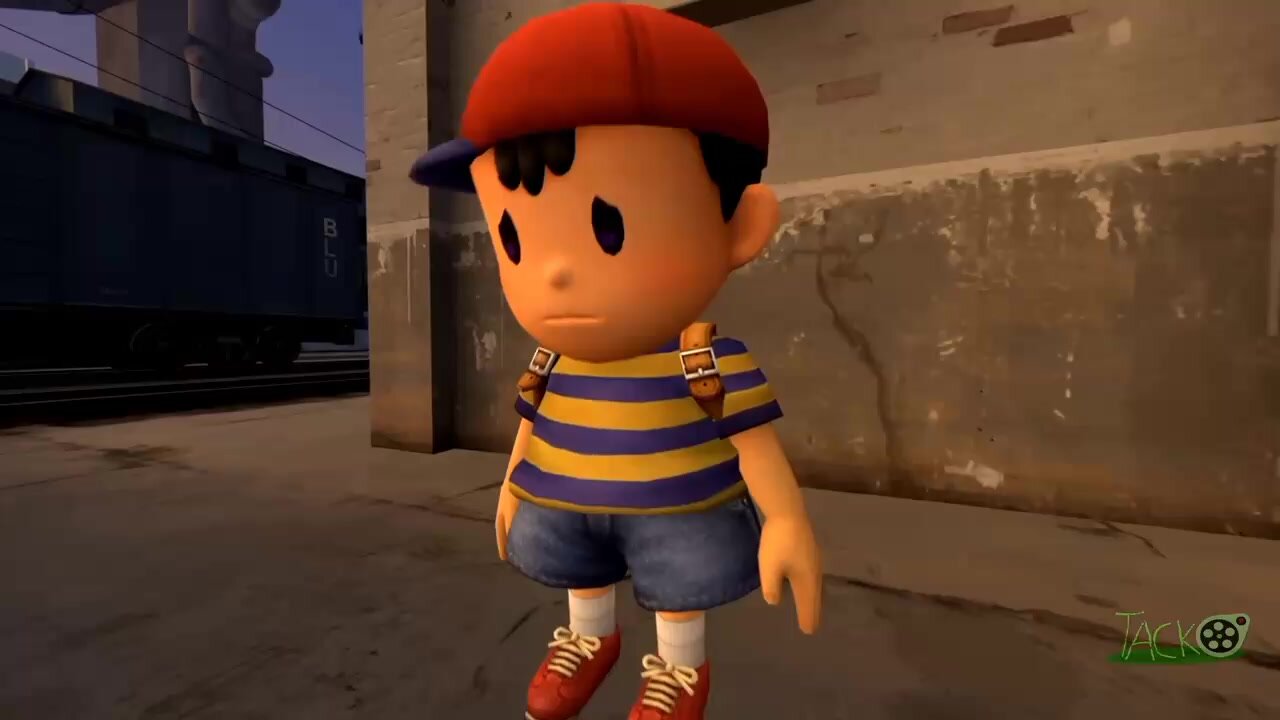 Ness farting alone.