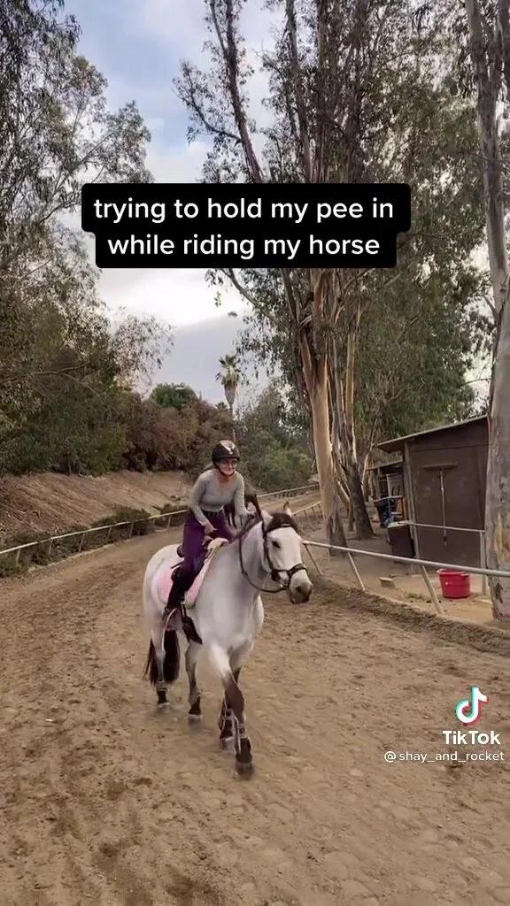 Horse Pees Human Porn - find: Crotch holding while riding a horse - ThisVid.com