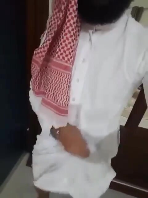 Arab alpha man show his dick