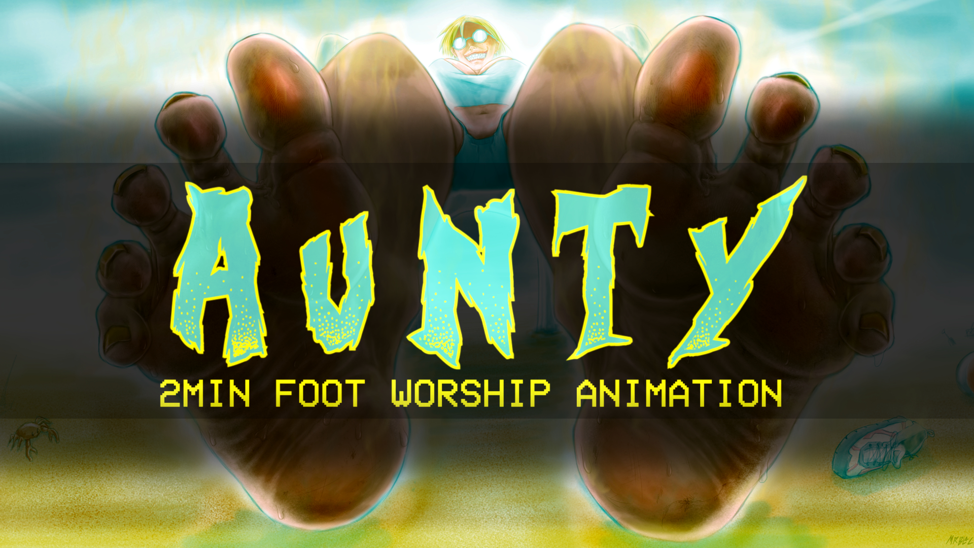 Aunty pt1 [DIRTY FOOT WORSHIP ANIMATION]