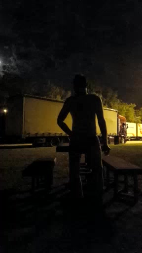 guy play outdoors on a parking