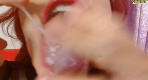girl opens wide