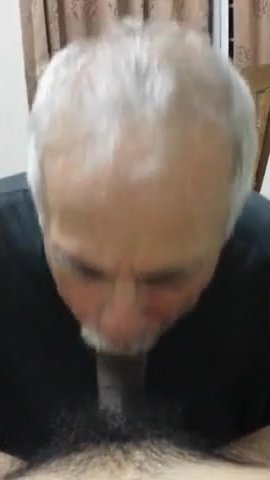 Old daddy give me blowjob and eat my cum