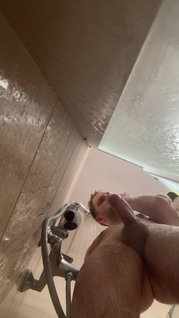 Spycam in shower and one handsome russian