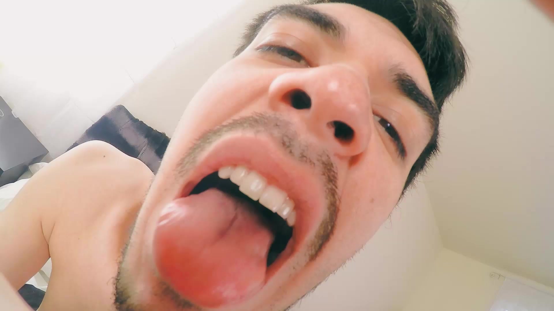 mouth tease and cock crush