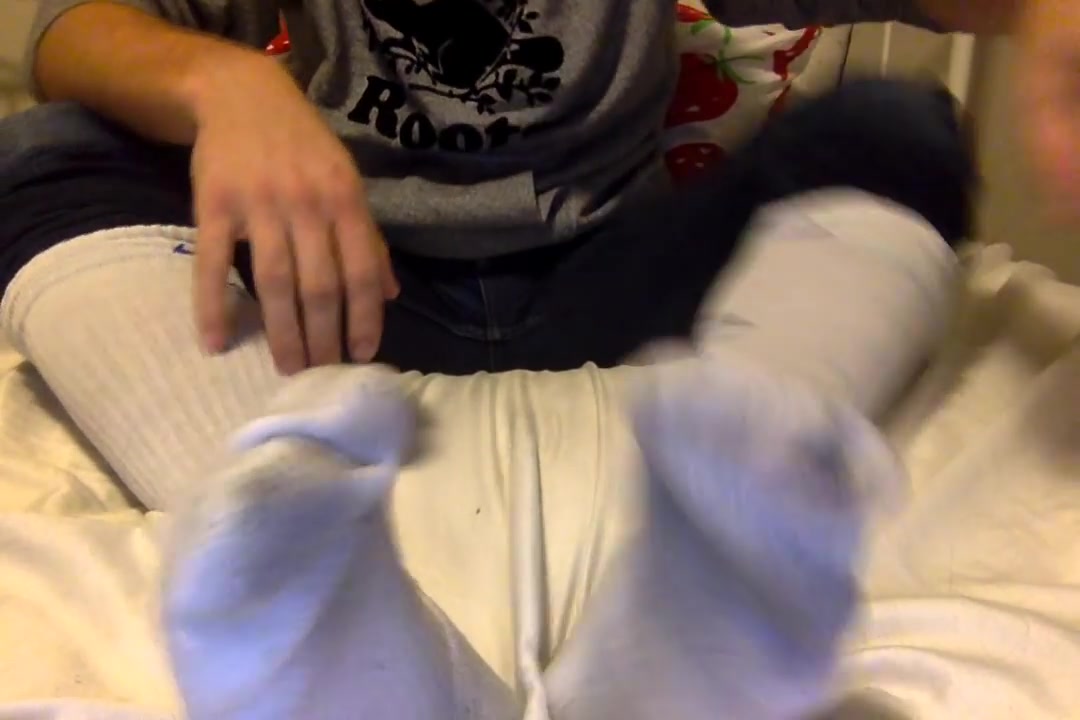 Jock sweaty and smelly long sock tease