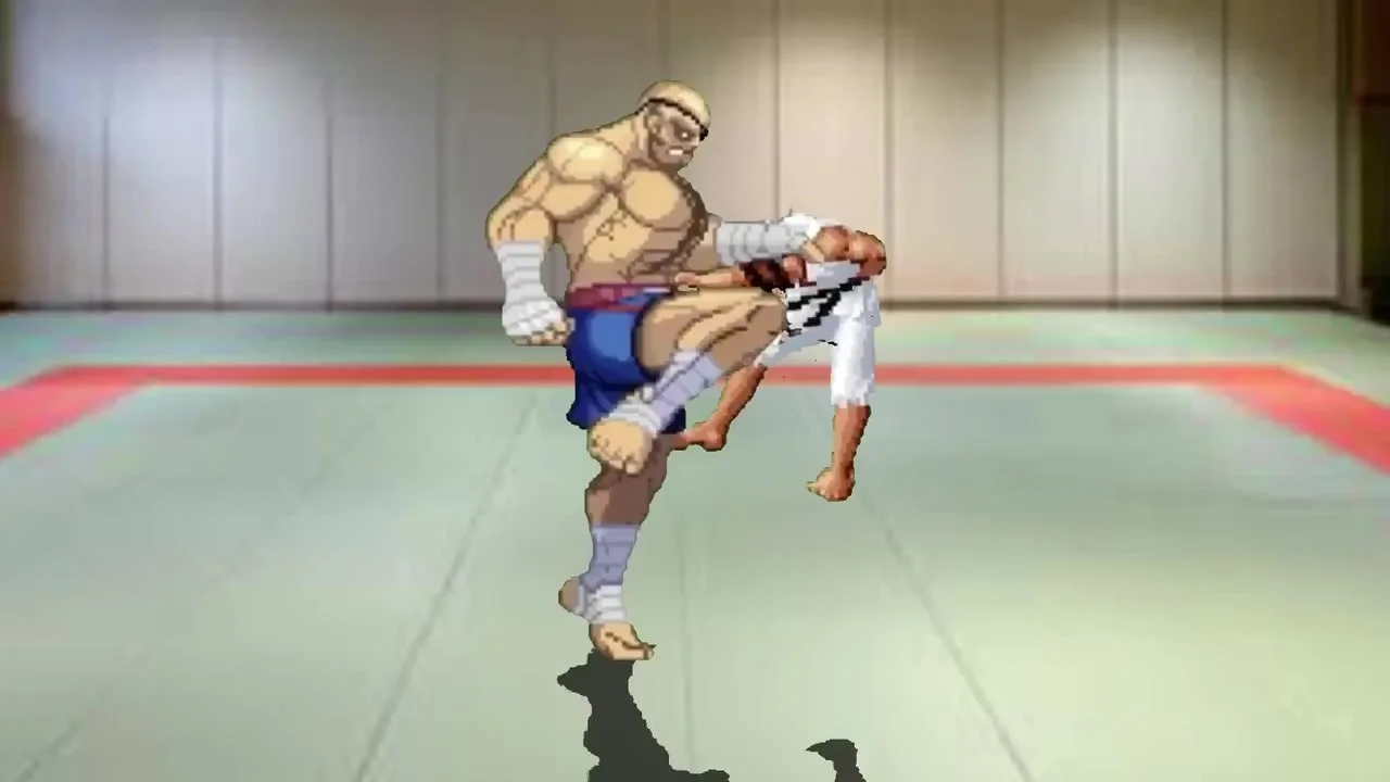 Sagat tiger knee