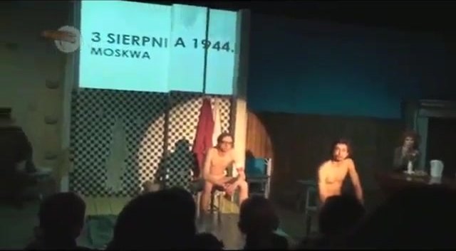 naked actor on stage