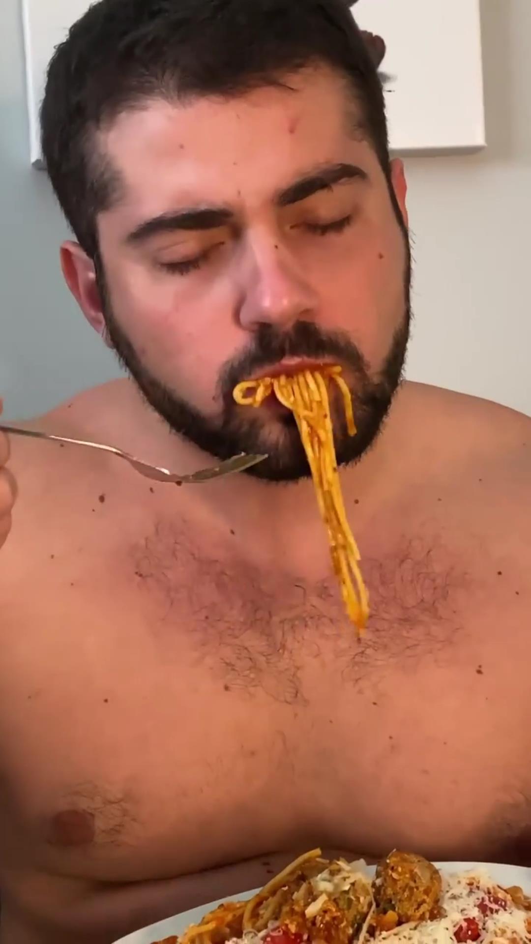 I Want To Eat That Spaghetti Off Of His Hairy Dick