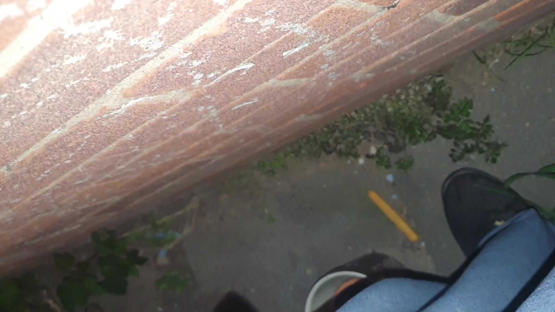 Pissing up the wall - video 2