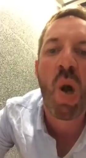 faggot eats stranger's shit from public toilet