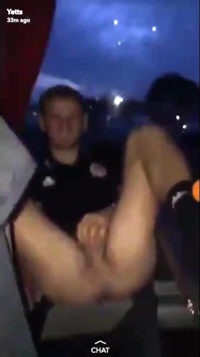 soccer player naked inside the bus because he got a ras