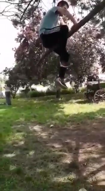 Funny strip accident