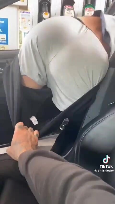 Pulls down shorts