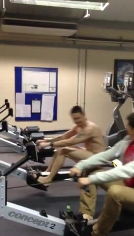 Naked at the gym - video 3