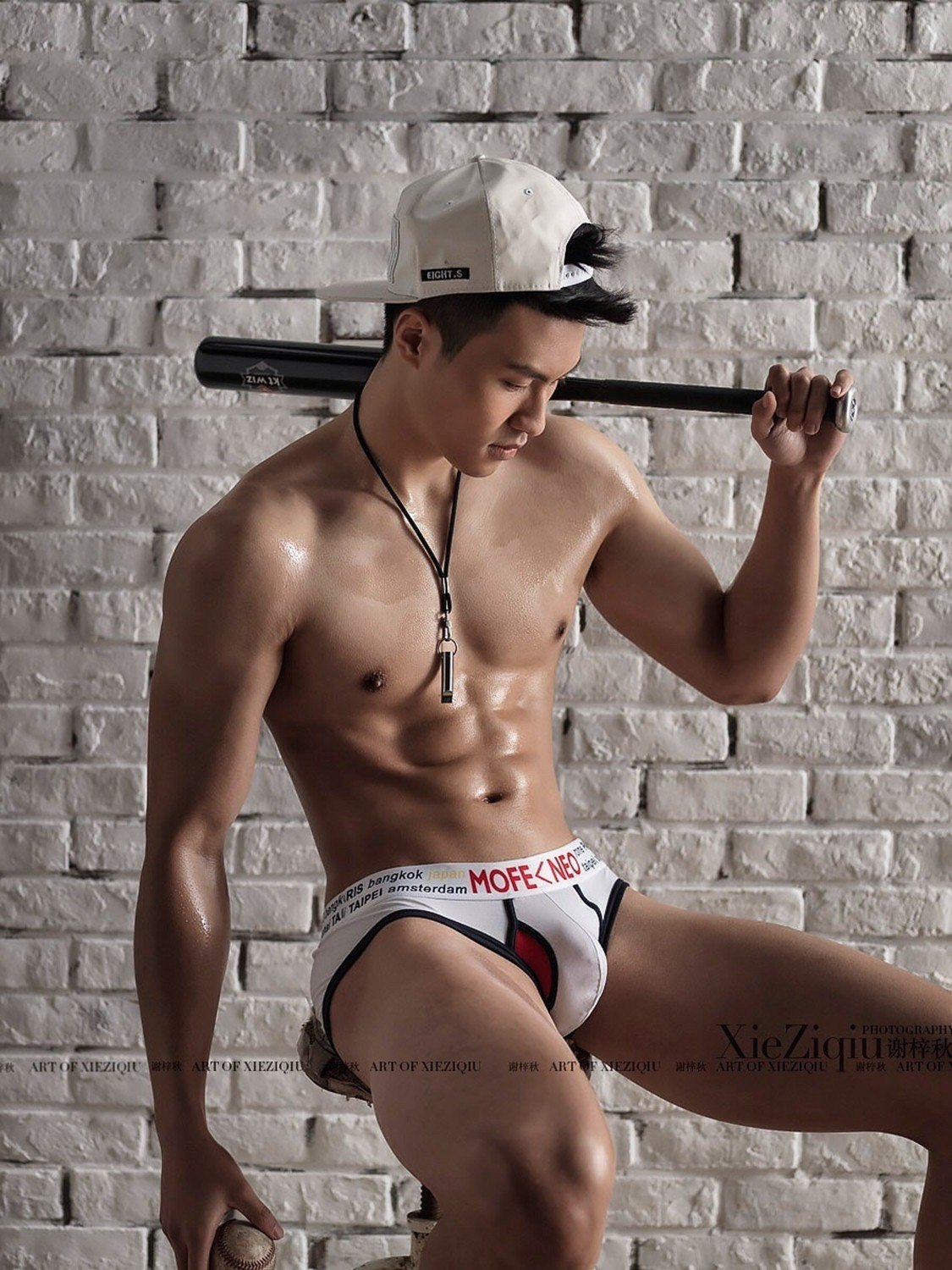Chinese professional model wanking in hotel room