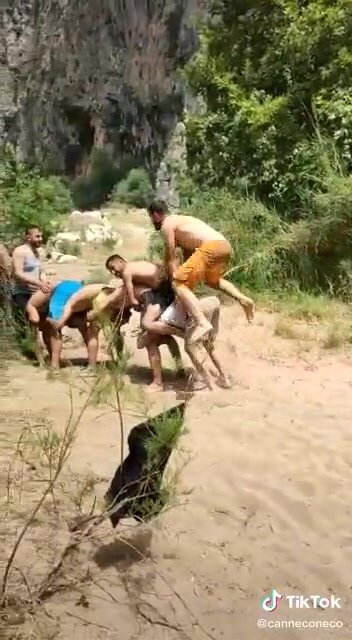 Turkish guys having fun in ...