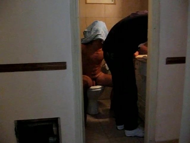 Filming friend on the toilet