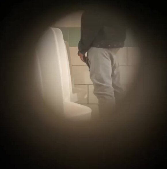 Jerking at the urinal