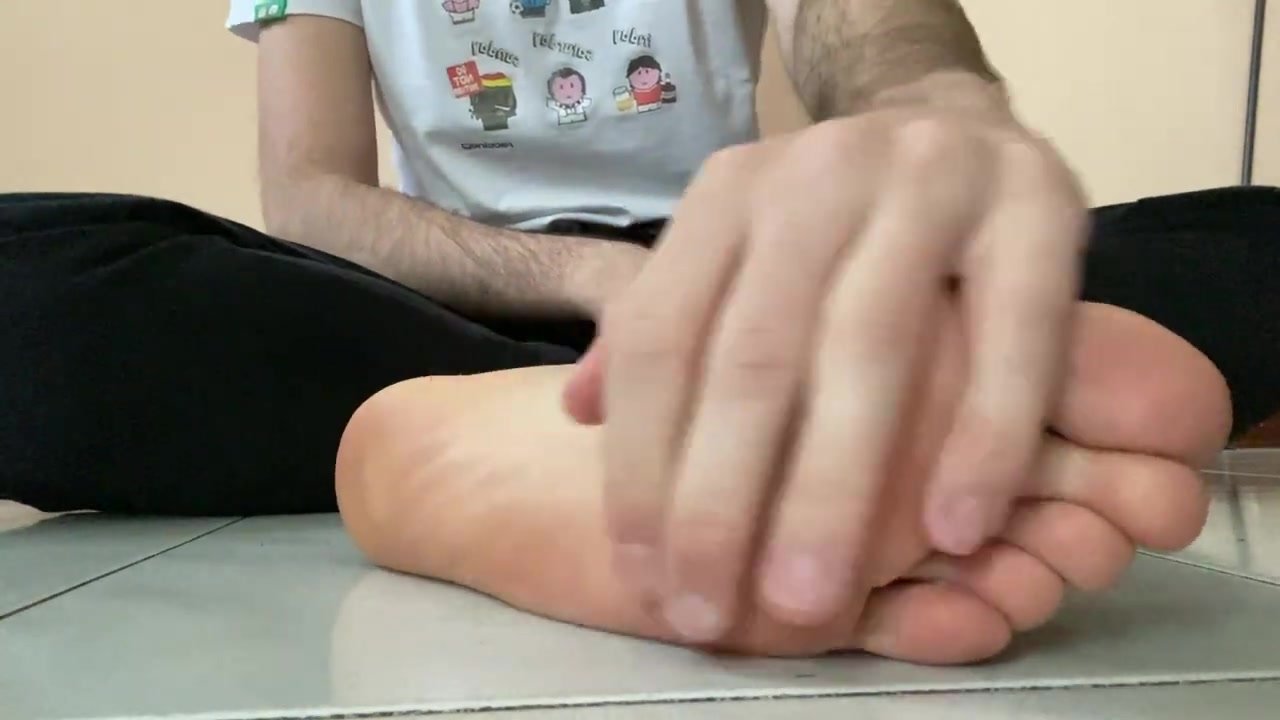Boy feet soles - video 2
