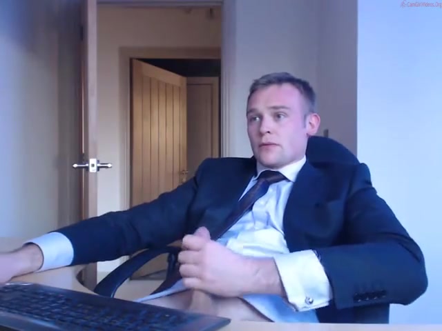 guy in suit cum hard