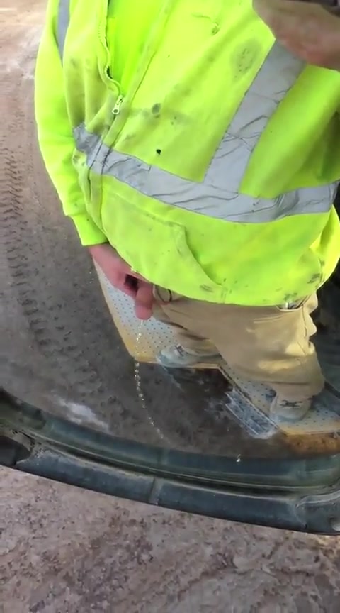 Construction worker selfie