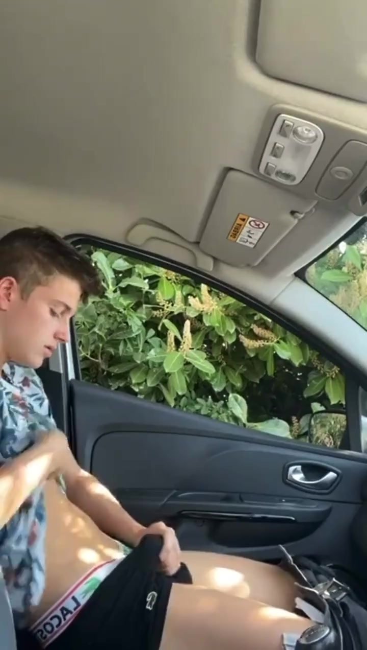 Sexy Twink Pulls Over To Relieve Some Tension