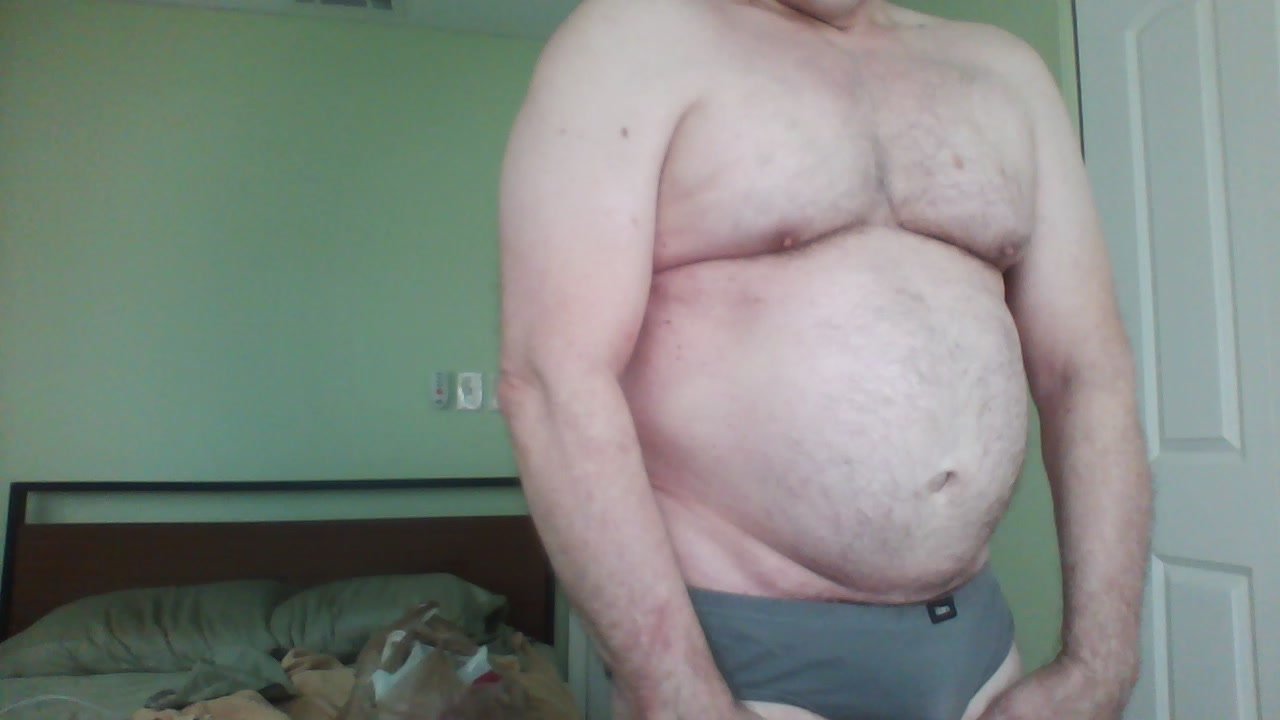 My Moob/Pecs and Sucking My Big Belly In and Out!