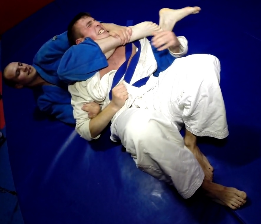 Young guys wrestle