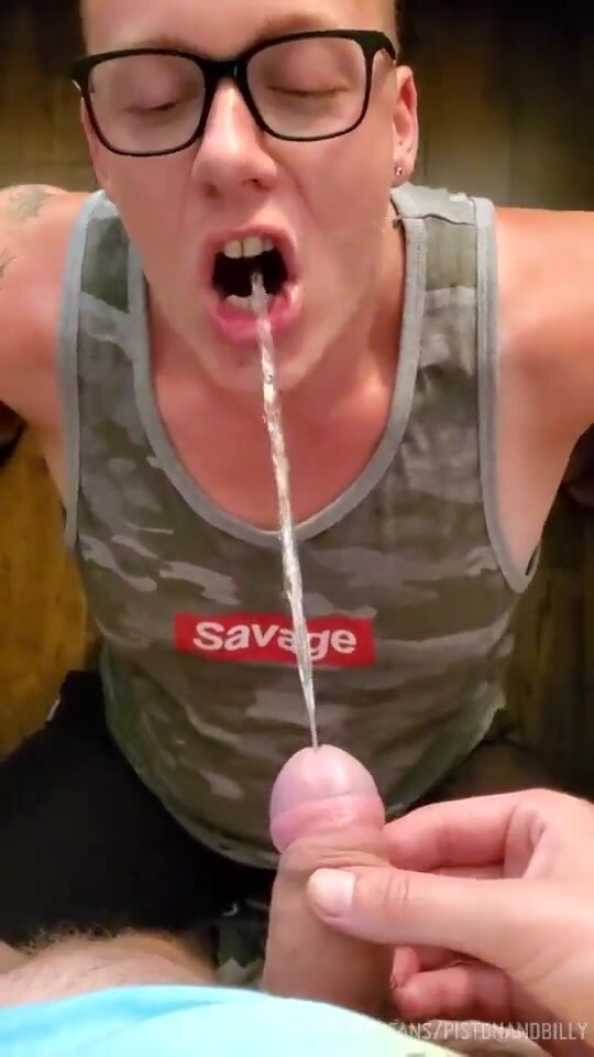 pissing in mouth - video 2