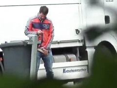 trucker piss in public