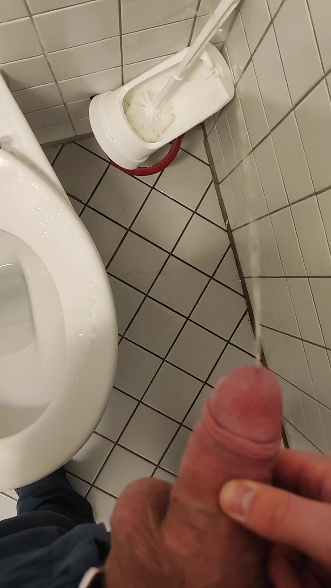 First time piss trashing fully public space