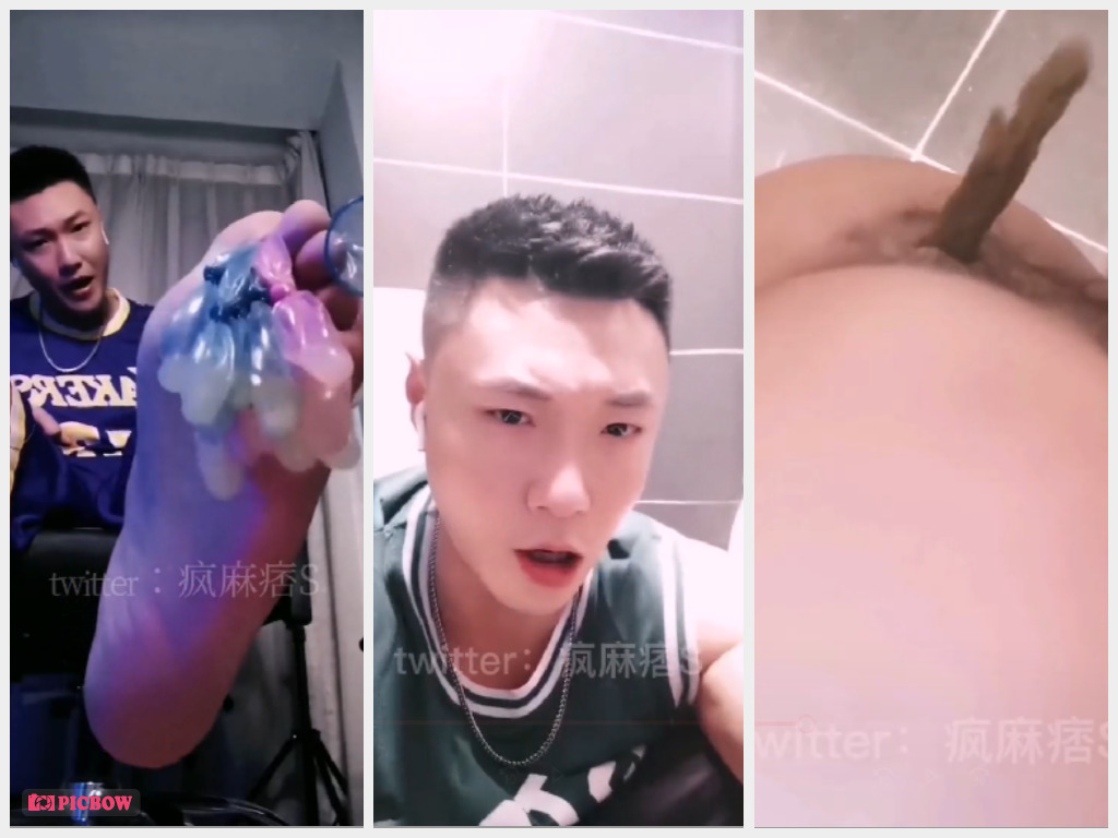 Boss Asian shows his condoms