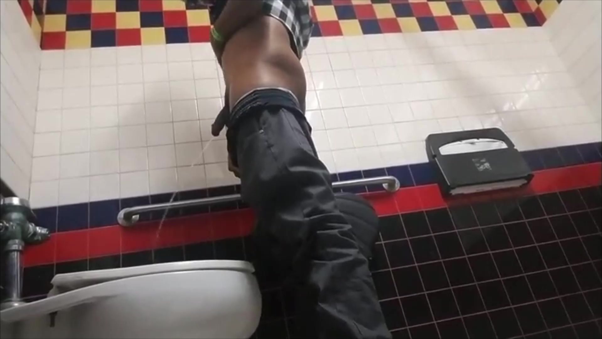 toilet stall piss