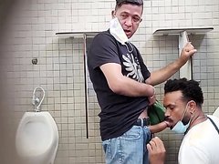 Naughty Cocksucker in Public Toilet