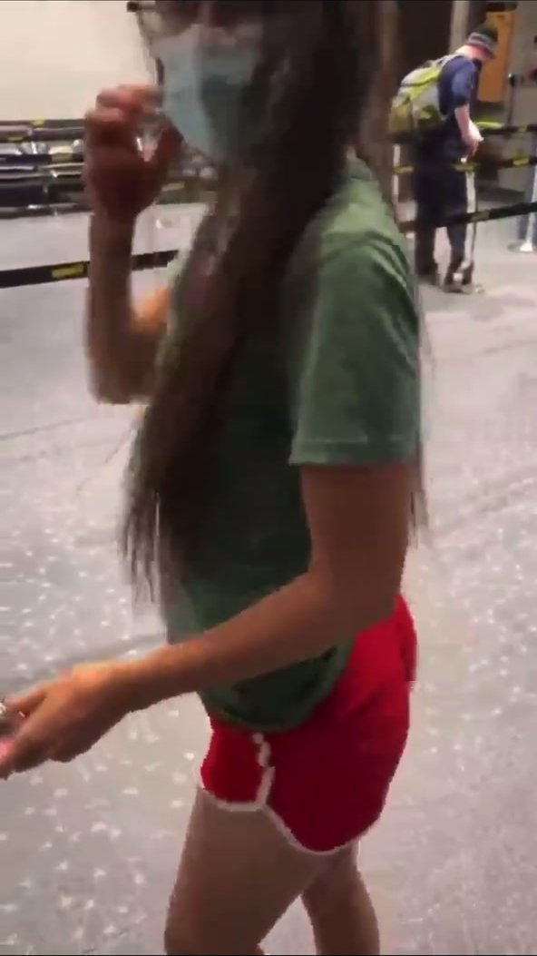 Ass to mouth in airport