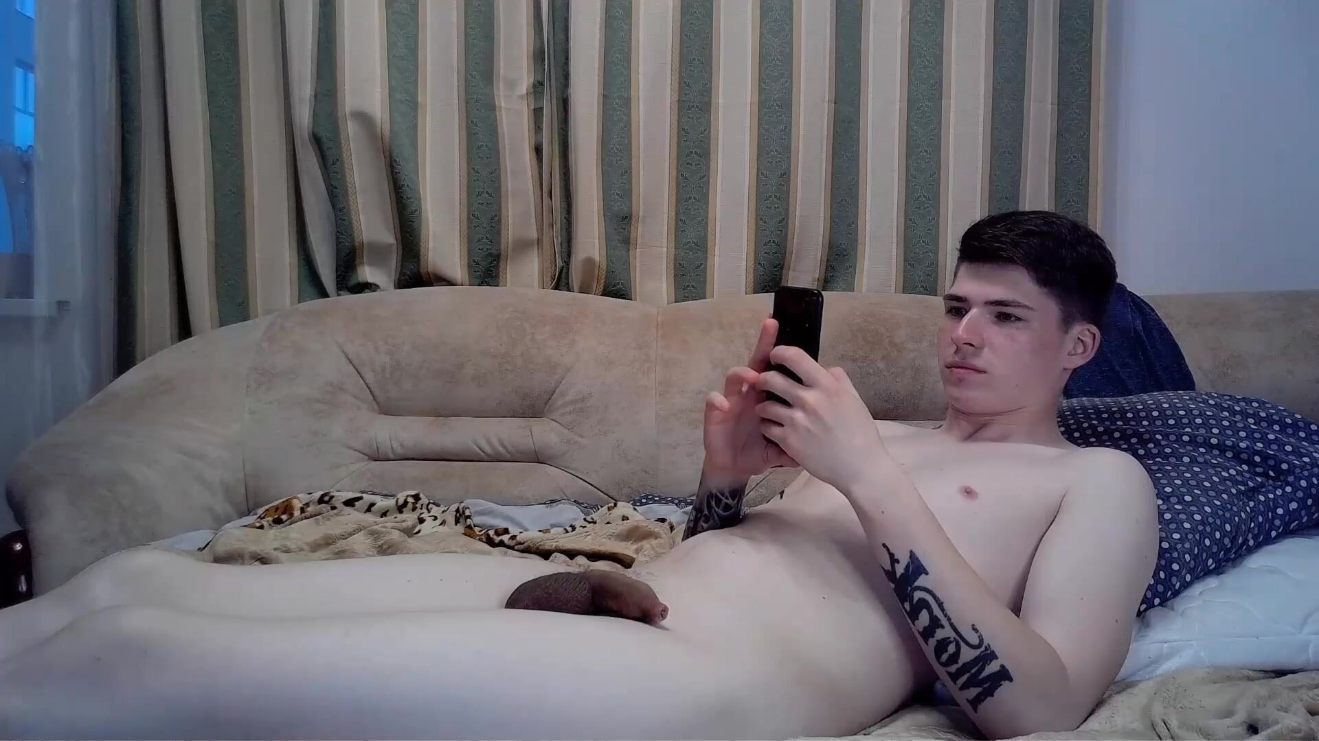 pale twink with dark balls