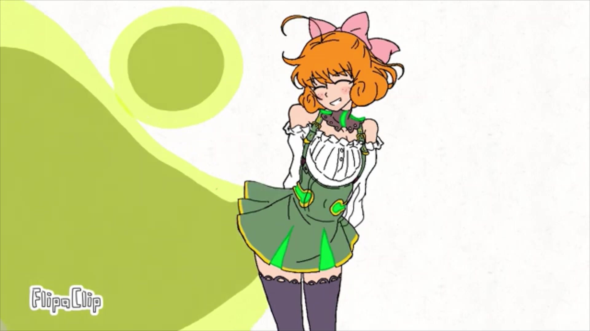 Anime girl farting