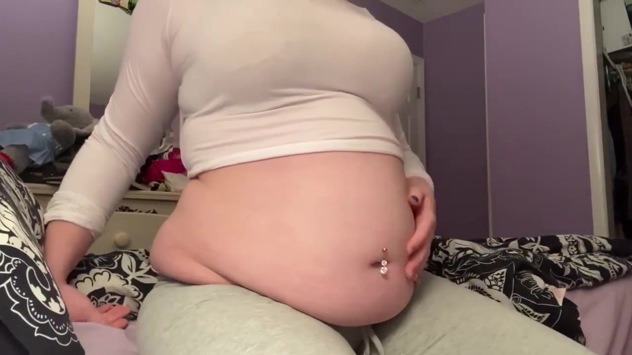 BBW Chubby Belly Play And Burps!