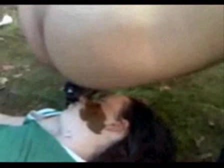 shitting on sleeping girls face in outdoor