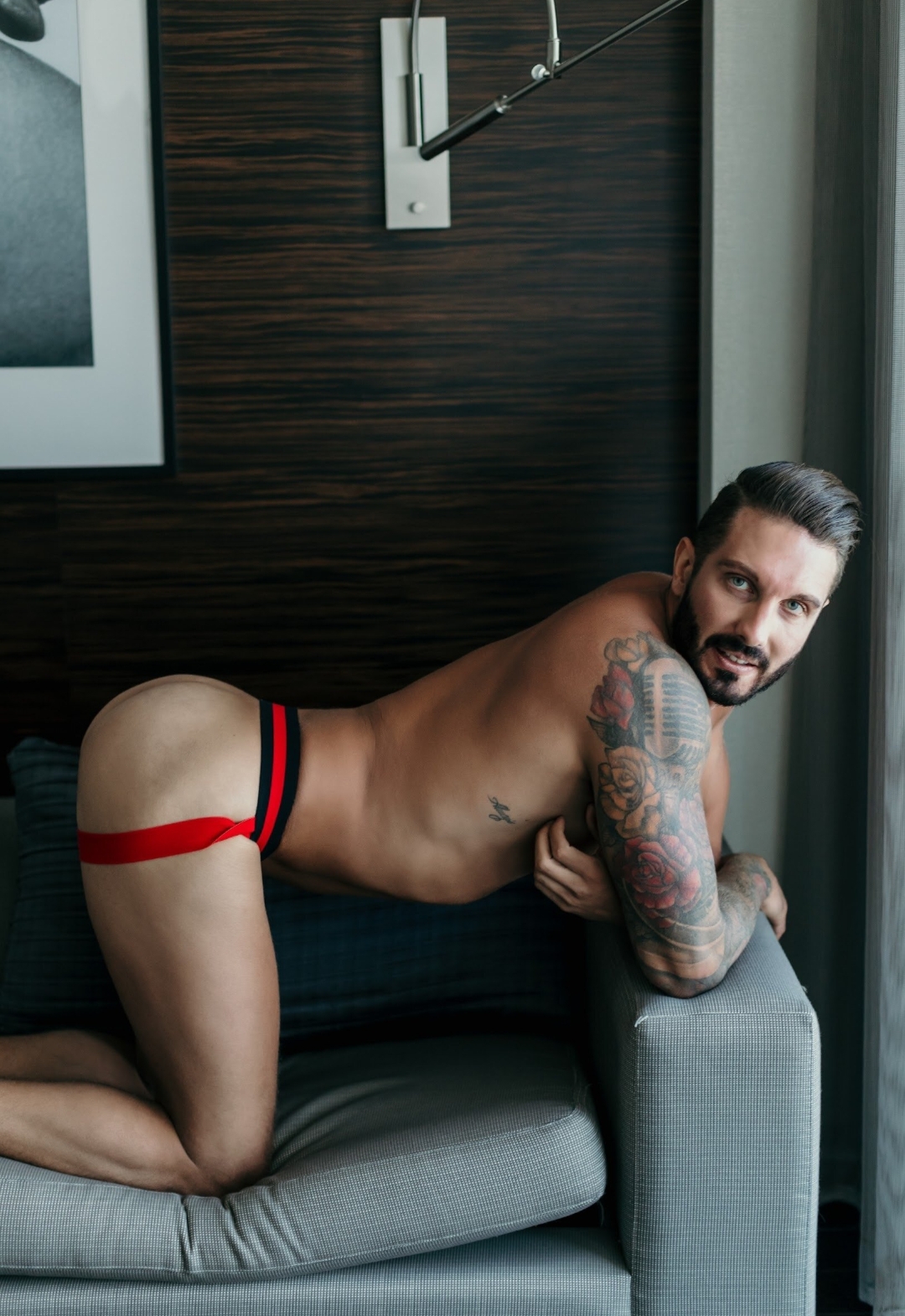 Straight pornstar ass tease 1