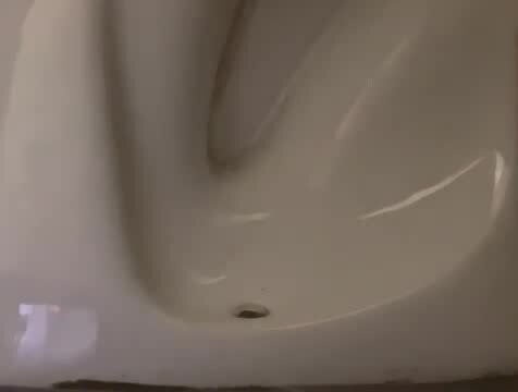 Girl desperate toilet poop with many plops/sighing