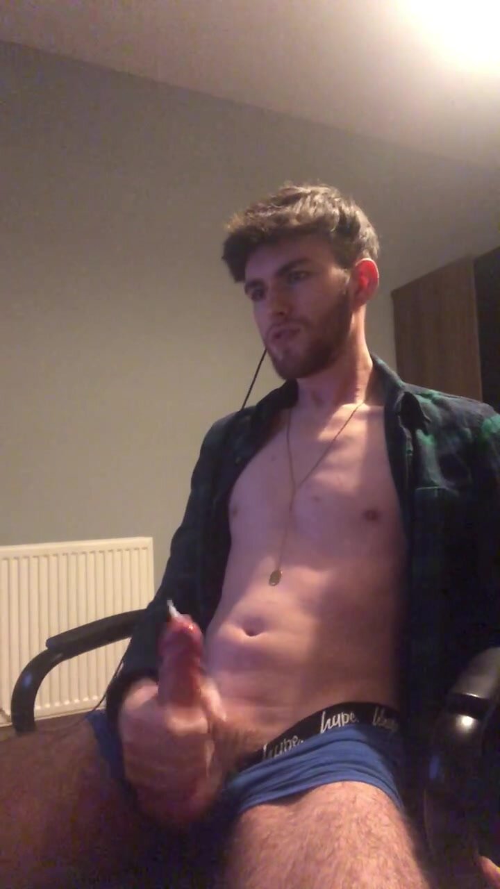 Fit Young Lad Shoots Handful  of Cum